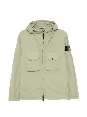 Stone Island Hooded Zip Jacket | Green | FARFETCH JO
