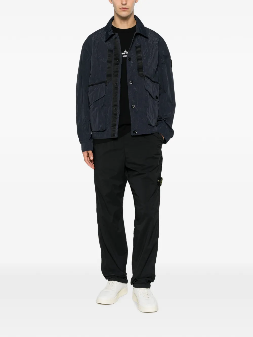 Stone Island logo-patch jacket | Jaquetas leves | Image 2
