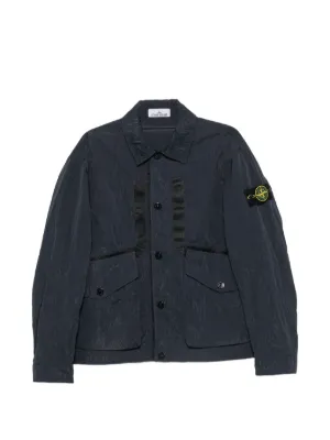 Stone Island コンパスバッジ ジャケット | ブルー | FARFETCH JP