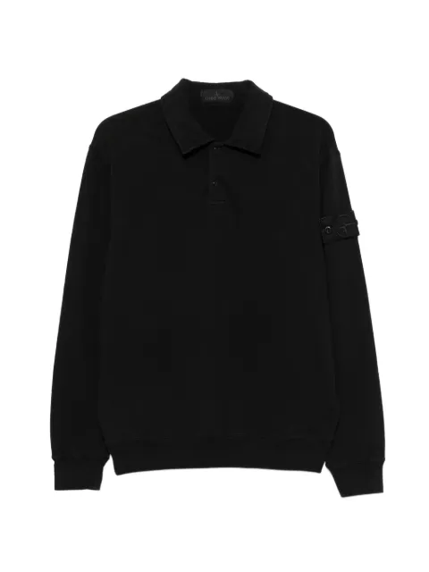Stone Island polo de manga larga con parche del logo