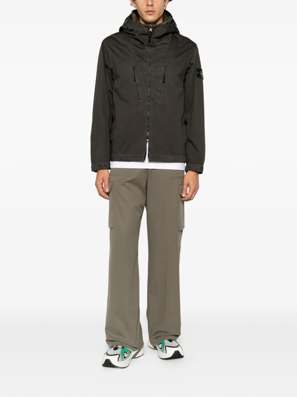 Stone Island zip-up jacket Grijs