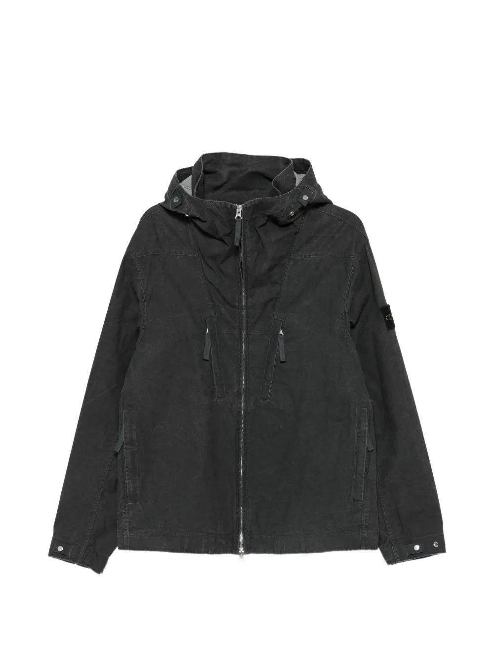 Stone Island Tela Resinata hooded jacket Grijs