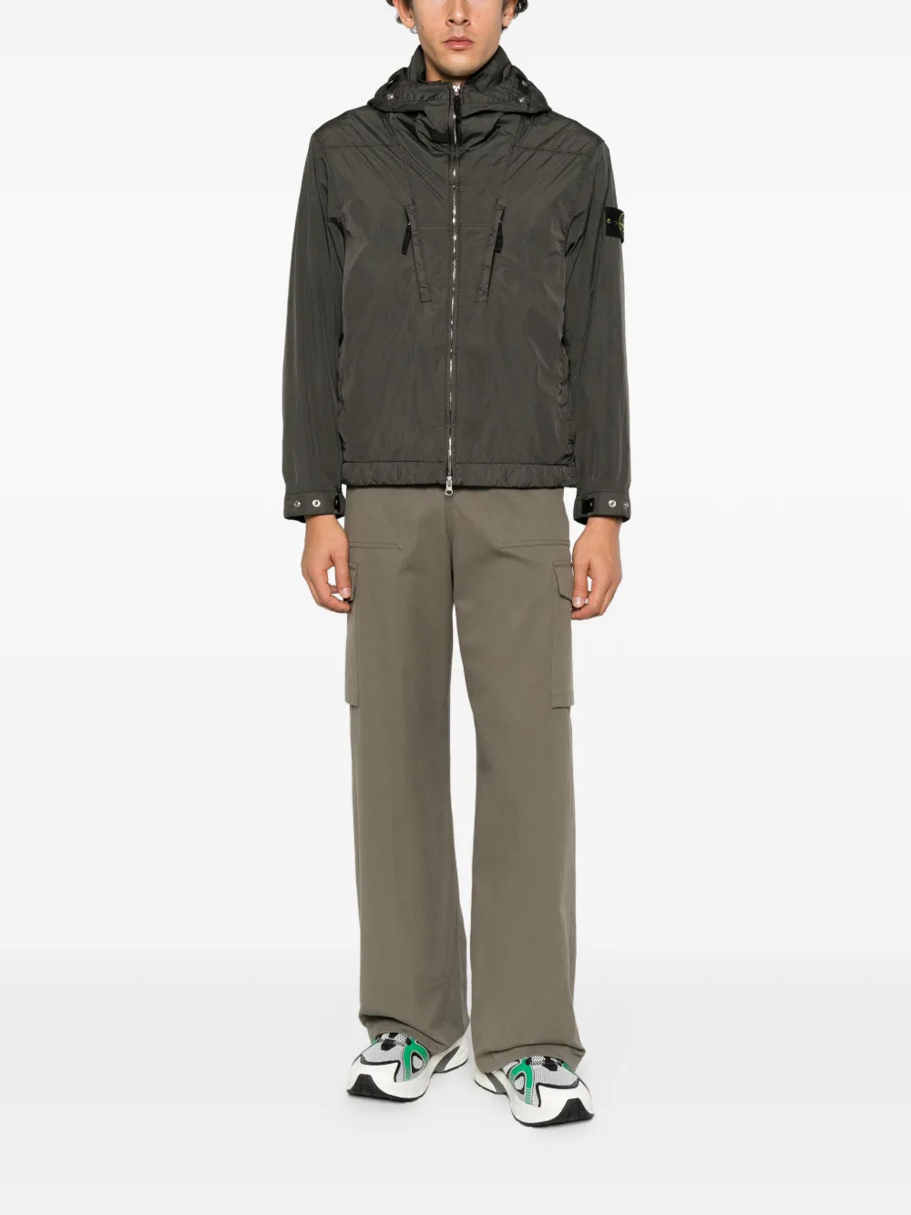 Stone Island Crinkle Reps padded jacket Grijs