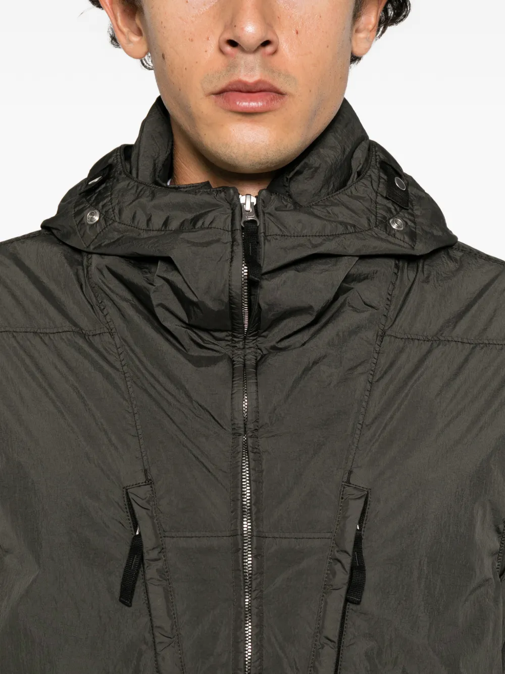 Stone Island Crinkle Reps padded jacket Grijs