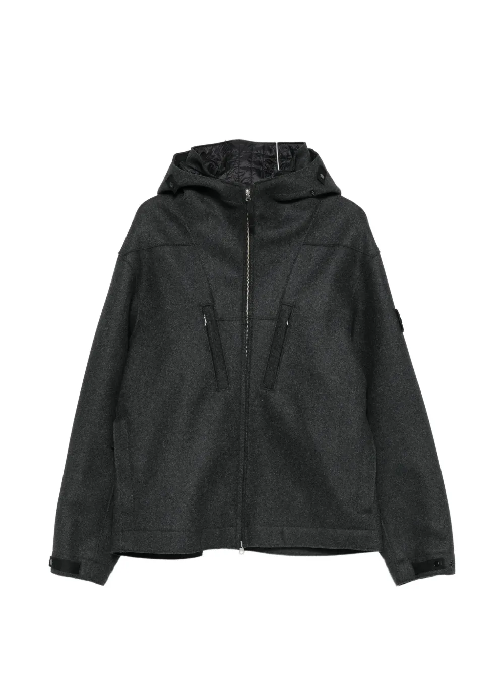 Stone Island Panno hooded jacket Grijs