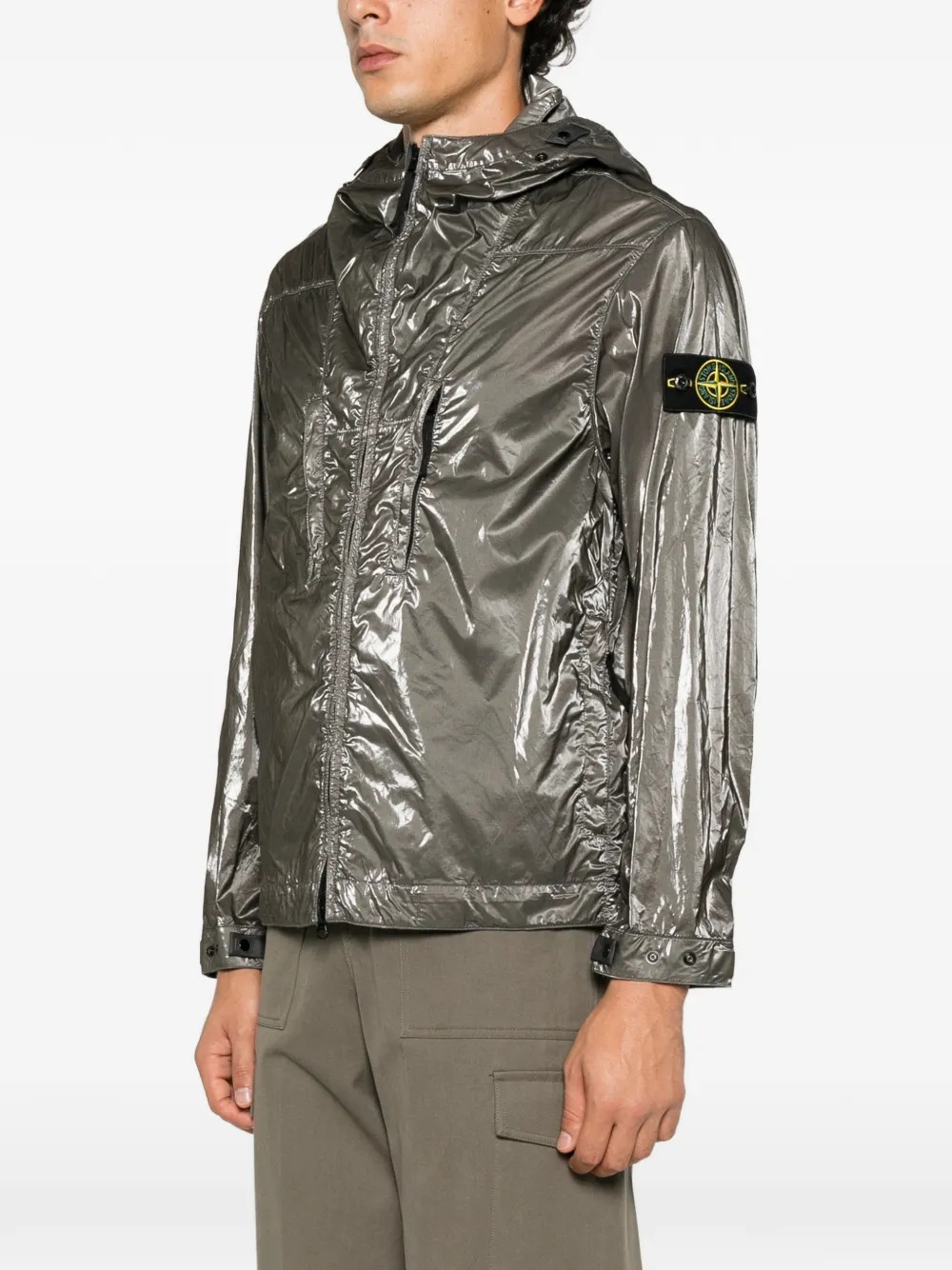 Stone Island 41NS01 zip-up jacket Grijs