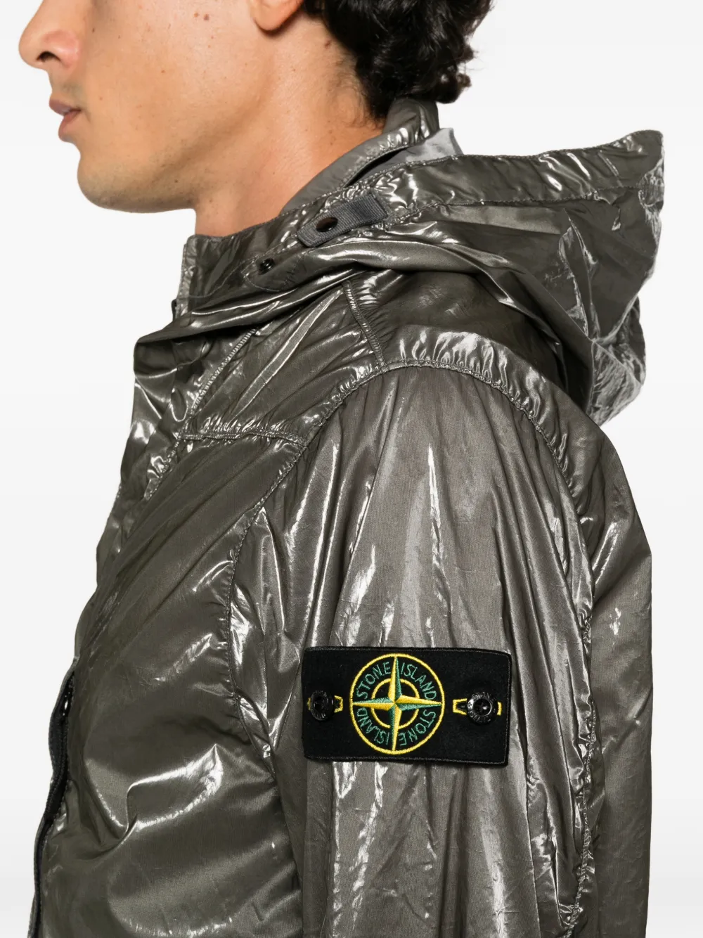 Stone Island 41NS01 zip-up jacket Grijs