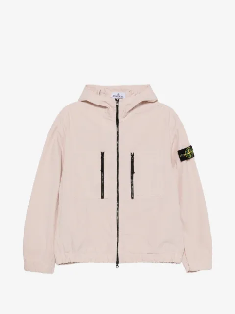 Stone Island chaqueta con capucha y cremallera
