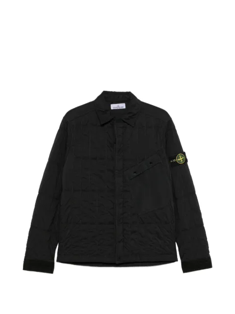 Stone Island sobrecamisa acolchada con cremallera