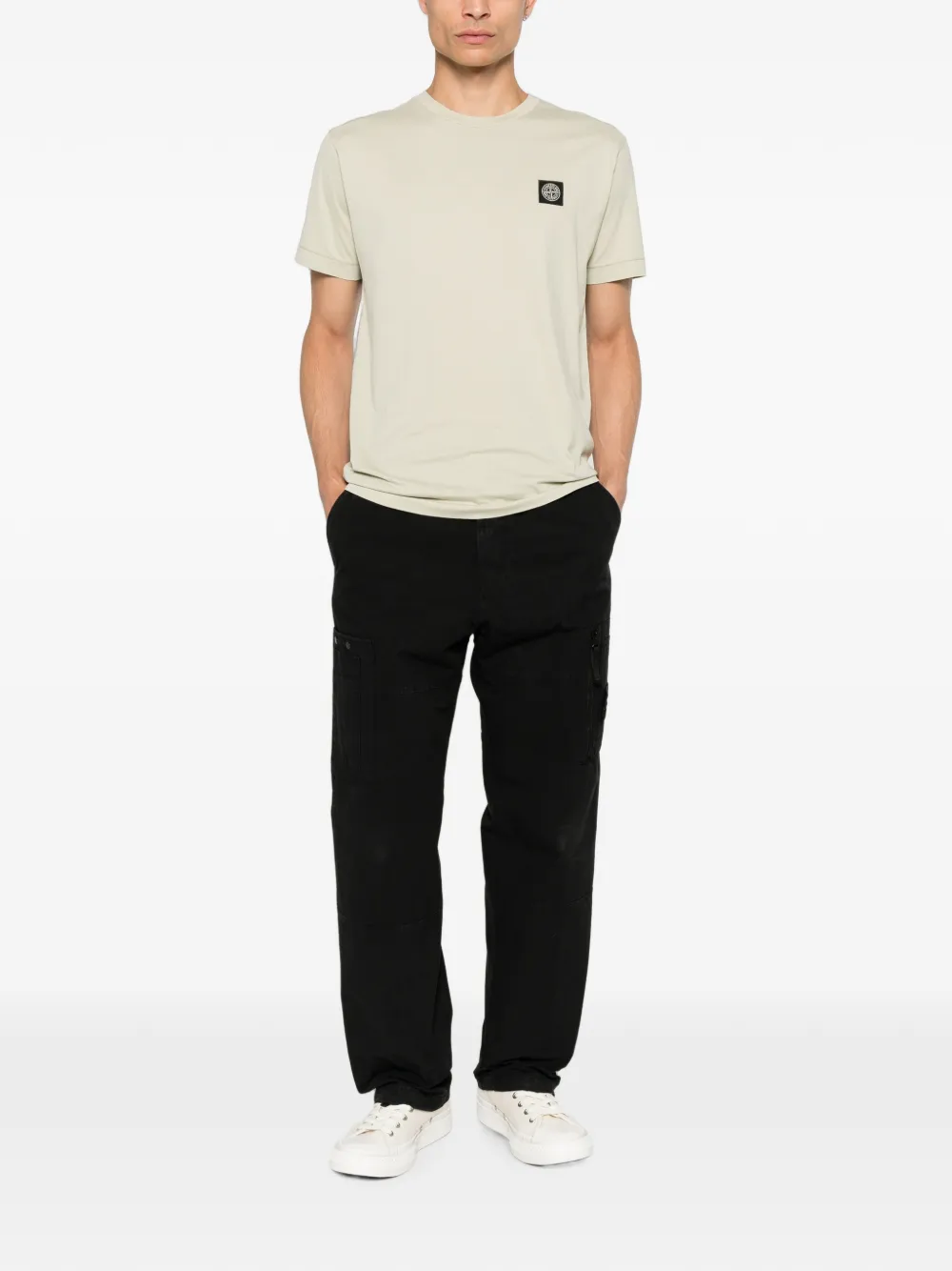 Stone Island 2100027 60 2 katoenen jersey T-shirt Beige