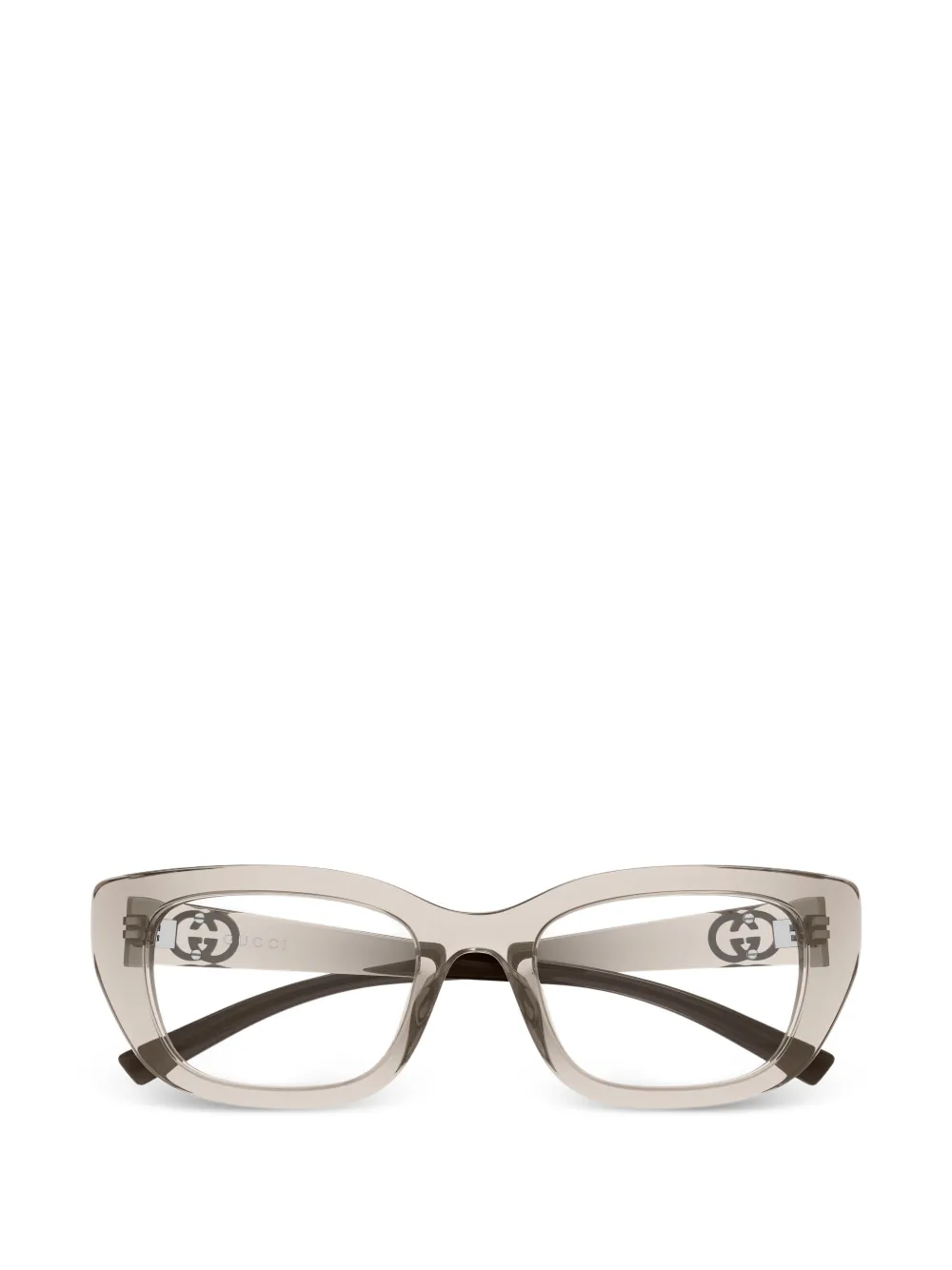 Gucci Eyewear Interlocking G cat-eye glasses - Toni neutri