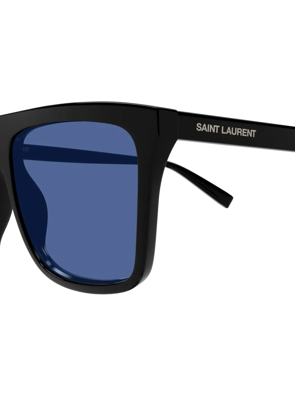 Saint Laurent Eyewear Zonnebril met vierkant montuur Zwart
