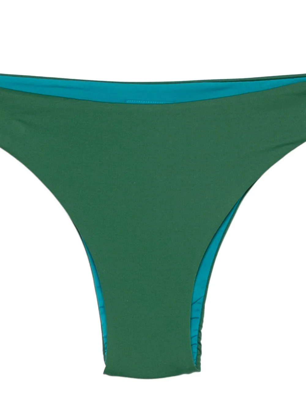 Fisico Bandeau bikini met geknoopt detail Groen