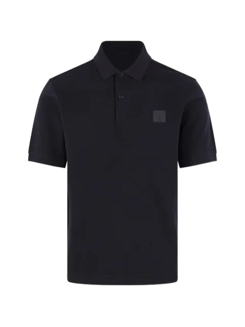 Stone Island logo-patch polo shirt
