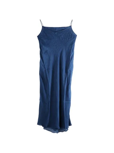 Marc Le Bihan crinkled silk midi dress
