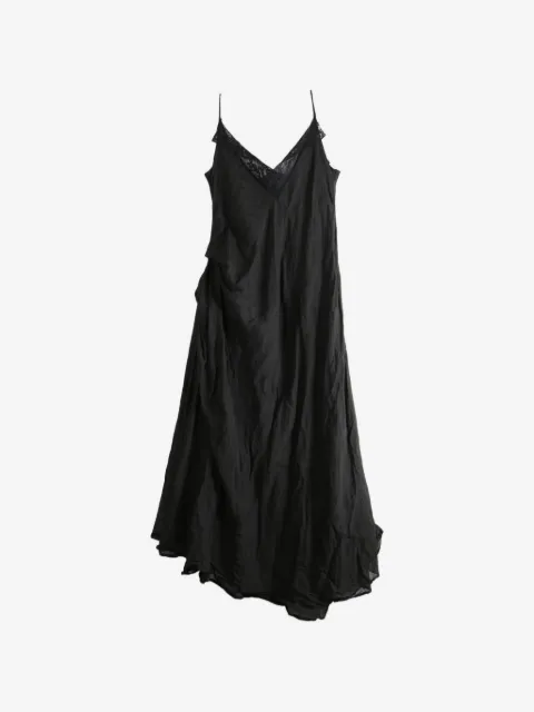 Marc Le Bihan lace-trim gathered dress