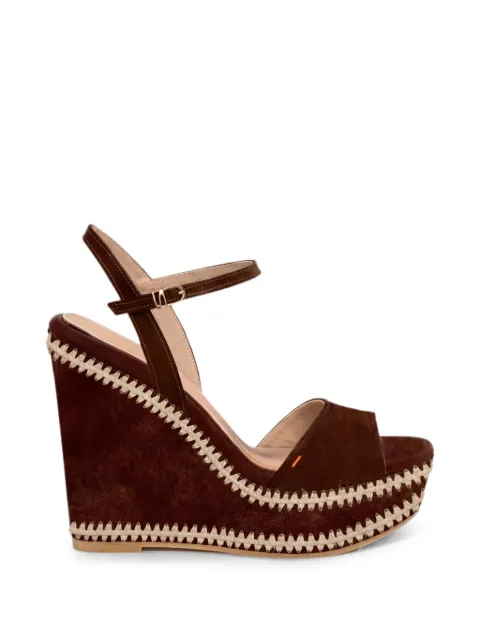 Santoni Tillie whipstitch-trim sandals