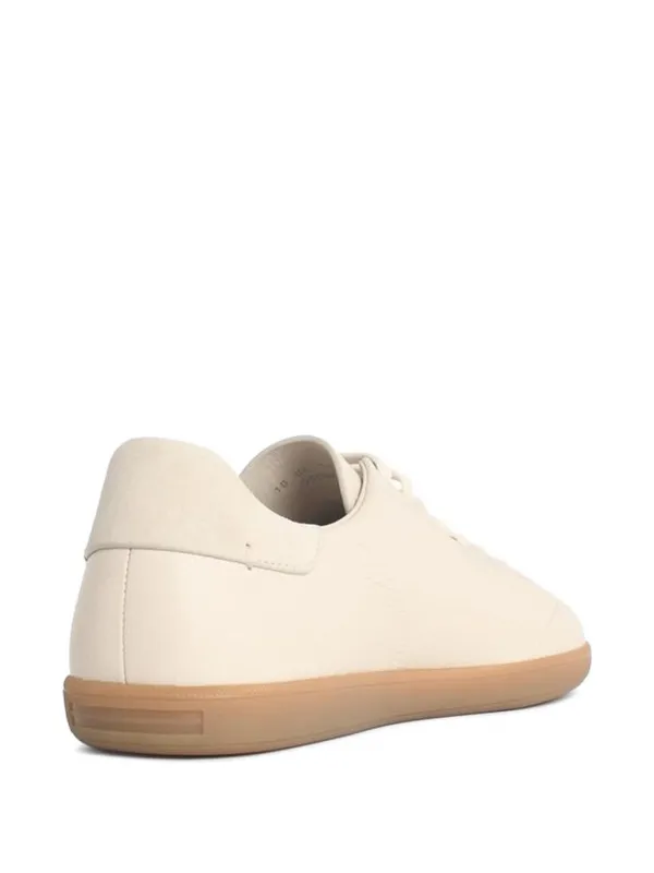 Zegna Leather lace-up Sneakers | Neutrals | FARFETCH