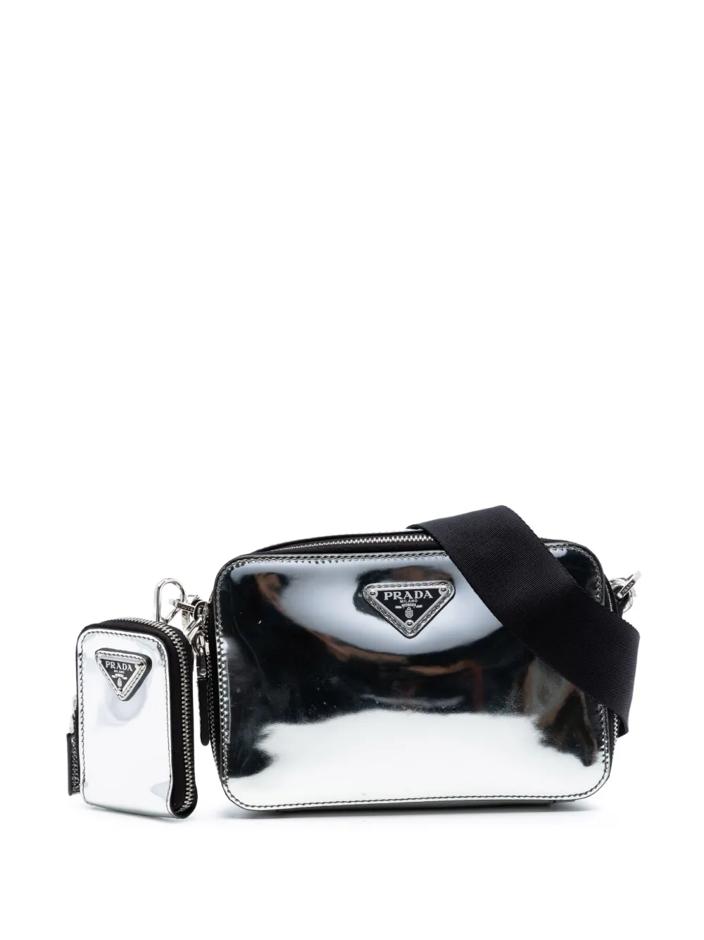 Prada Pre-Owned 2013-2026 Small Spazzolato Brique crossbody bag - Argento