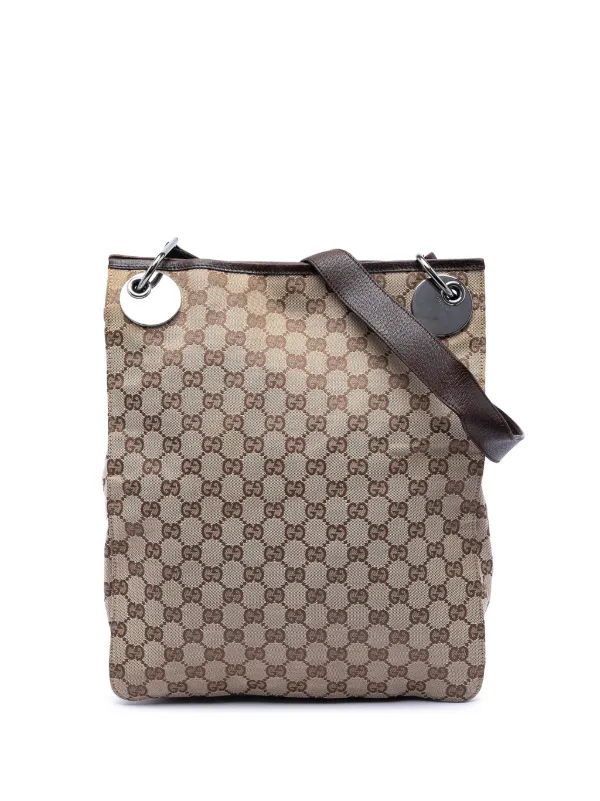 Gucci Pre-owned 2000-2015 GG Canvas Eclipse Crossbody Bag in Neutrals