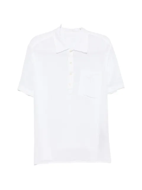 120% Lino short-sleeves chest-pocket polo shirt