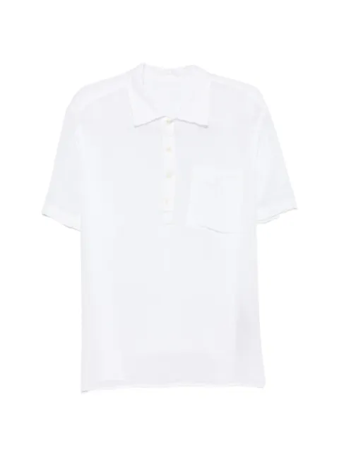 120% Lino short-sleeves chest-pocket polo shirt