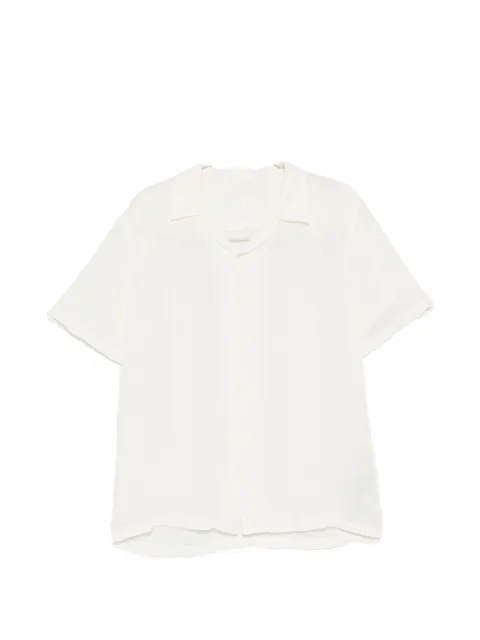 120% Lino short-sleeved camp-collar shirt