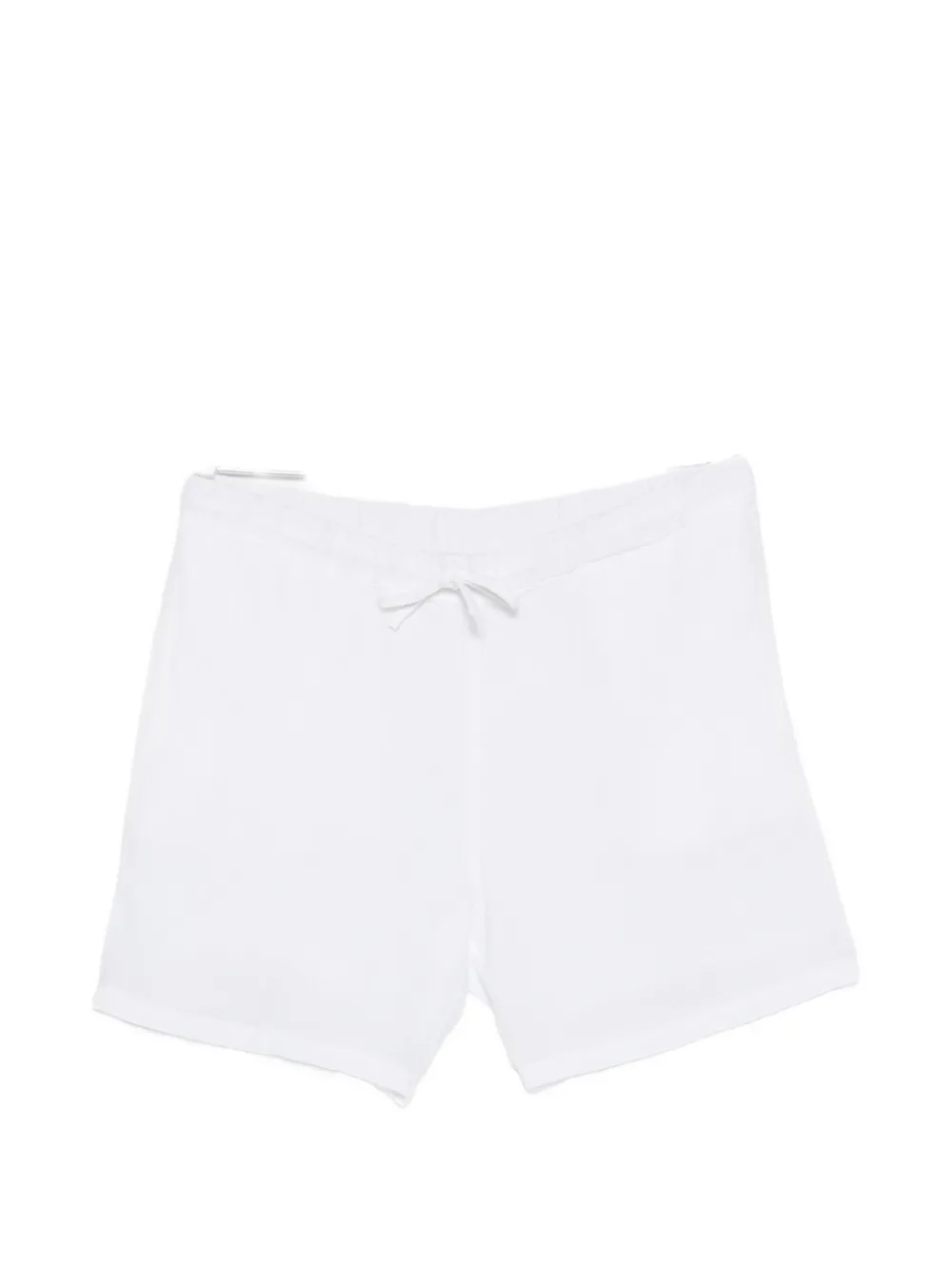 120% Lino drawstring-waist shorts - White