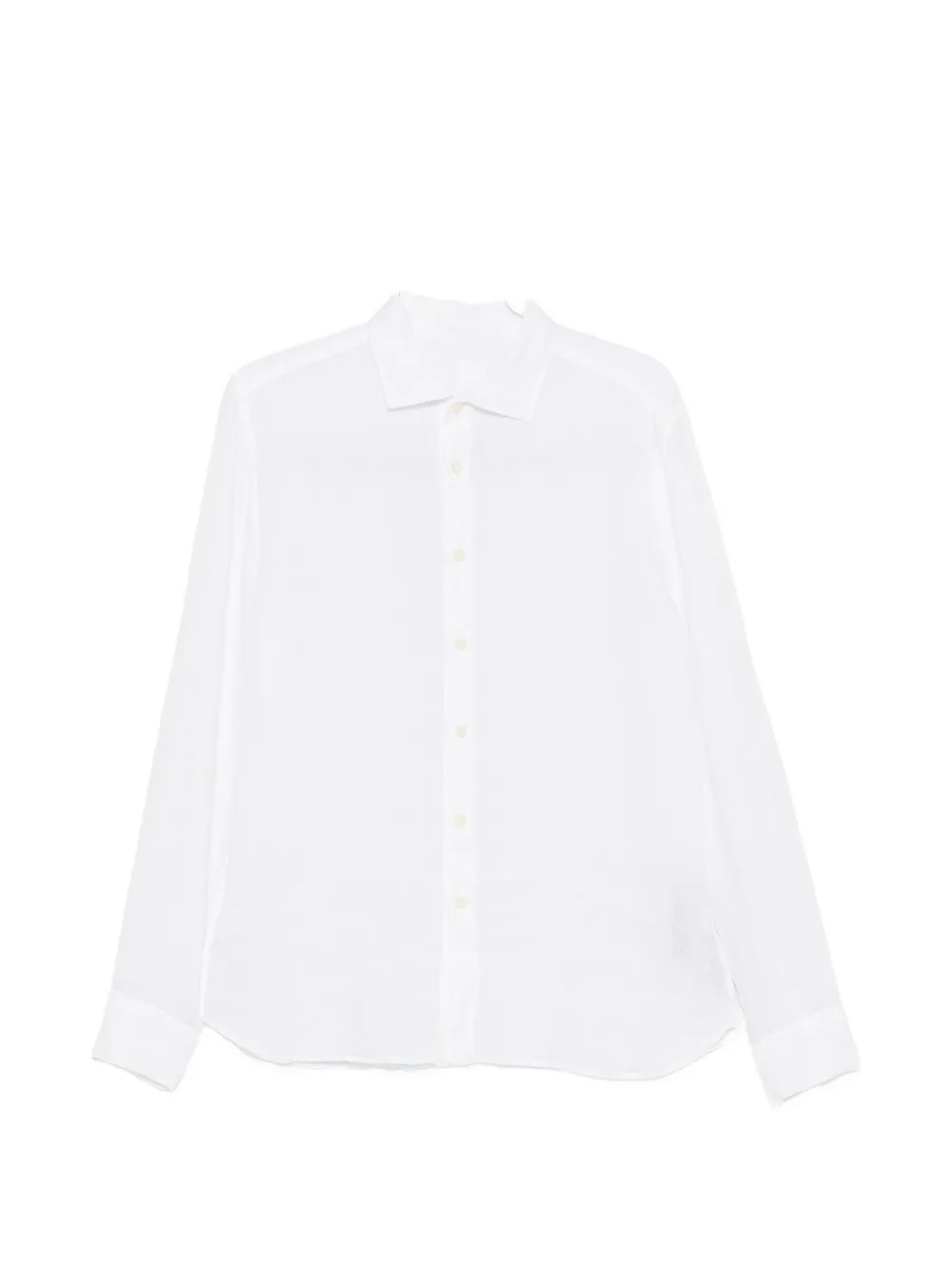120% Lino long-sleeve shirt - Bianco