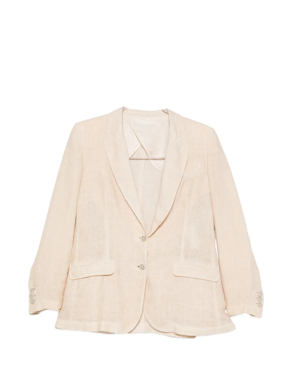 120% Lino single-breasted blazer - Neutrals