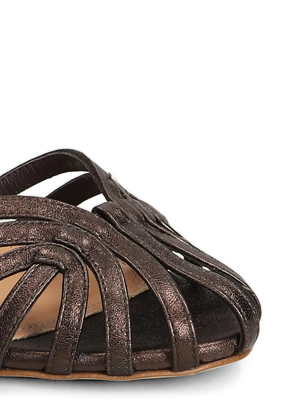 The Seller metallic-effect cage sandals Bruin