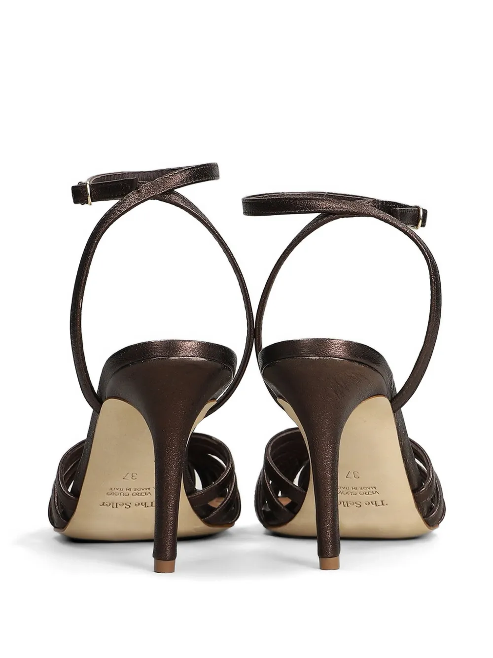 The Seller metallic-effect cage sandals Bruin