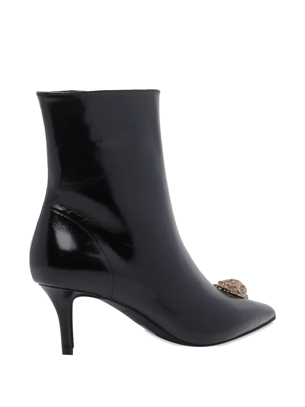 Kurt Geiger London Belgravia plaque-detail ankle boots Zwart
