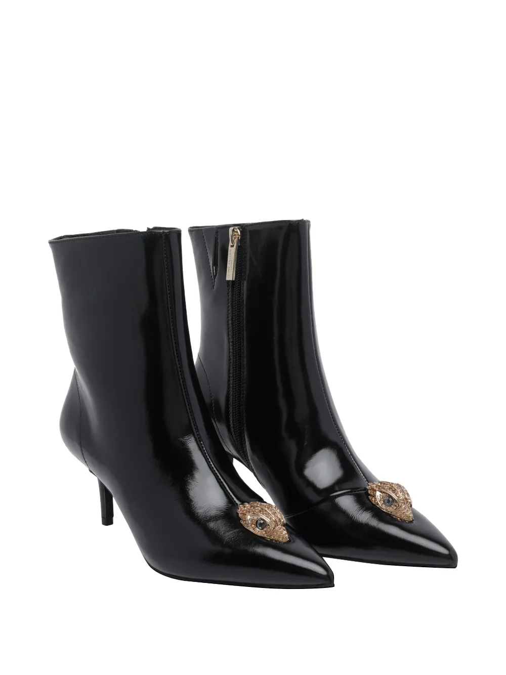 Kurt Geiger London Belgravia plaque-detail ankle boots Zwart