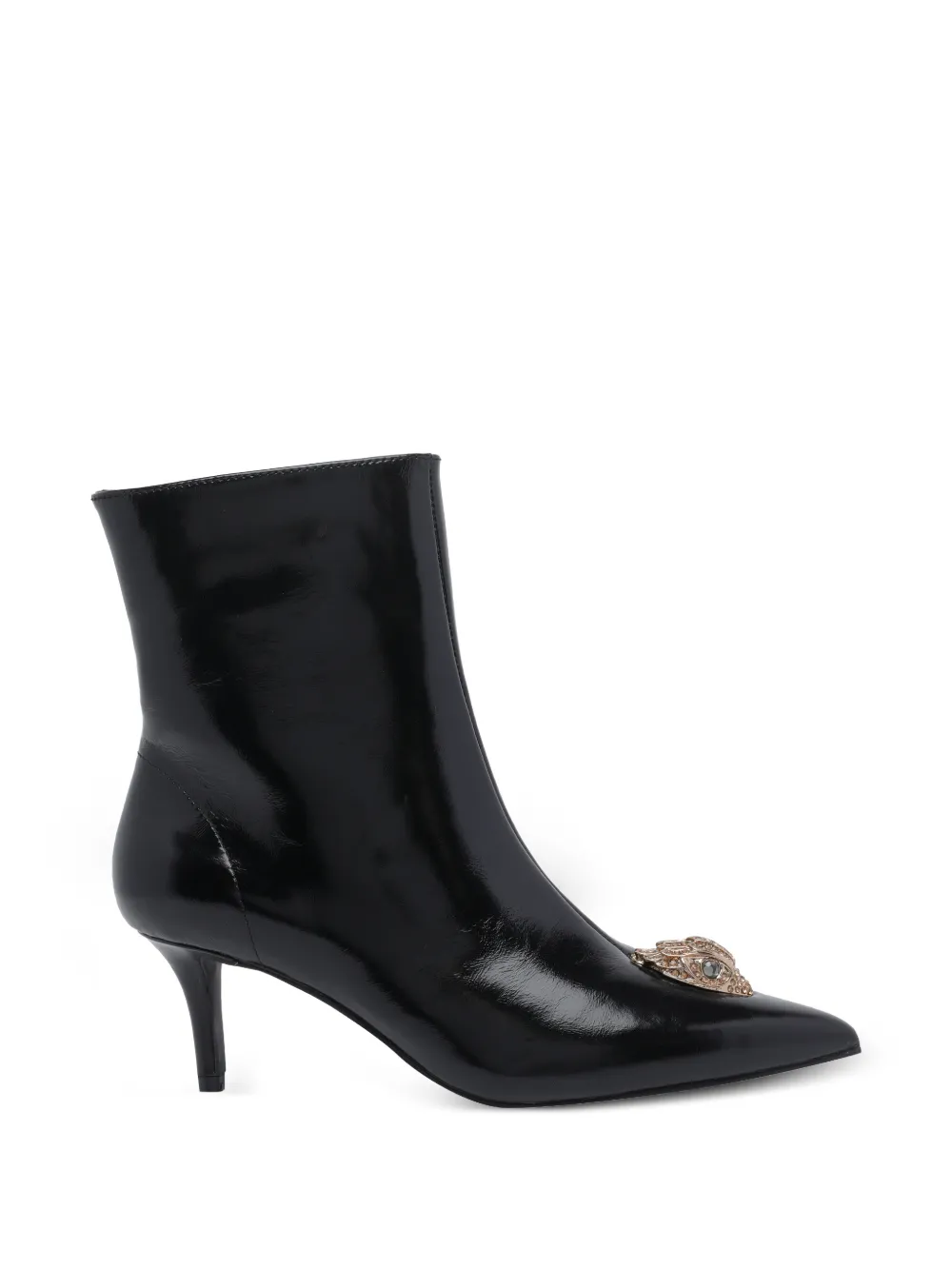 Kurt Geiger London Belgravia plaque-detail ankle boots Zwart