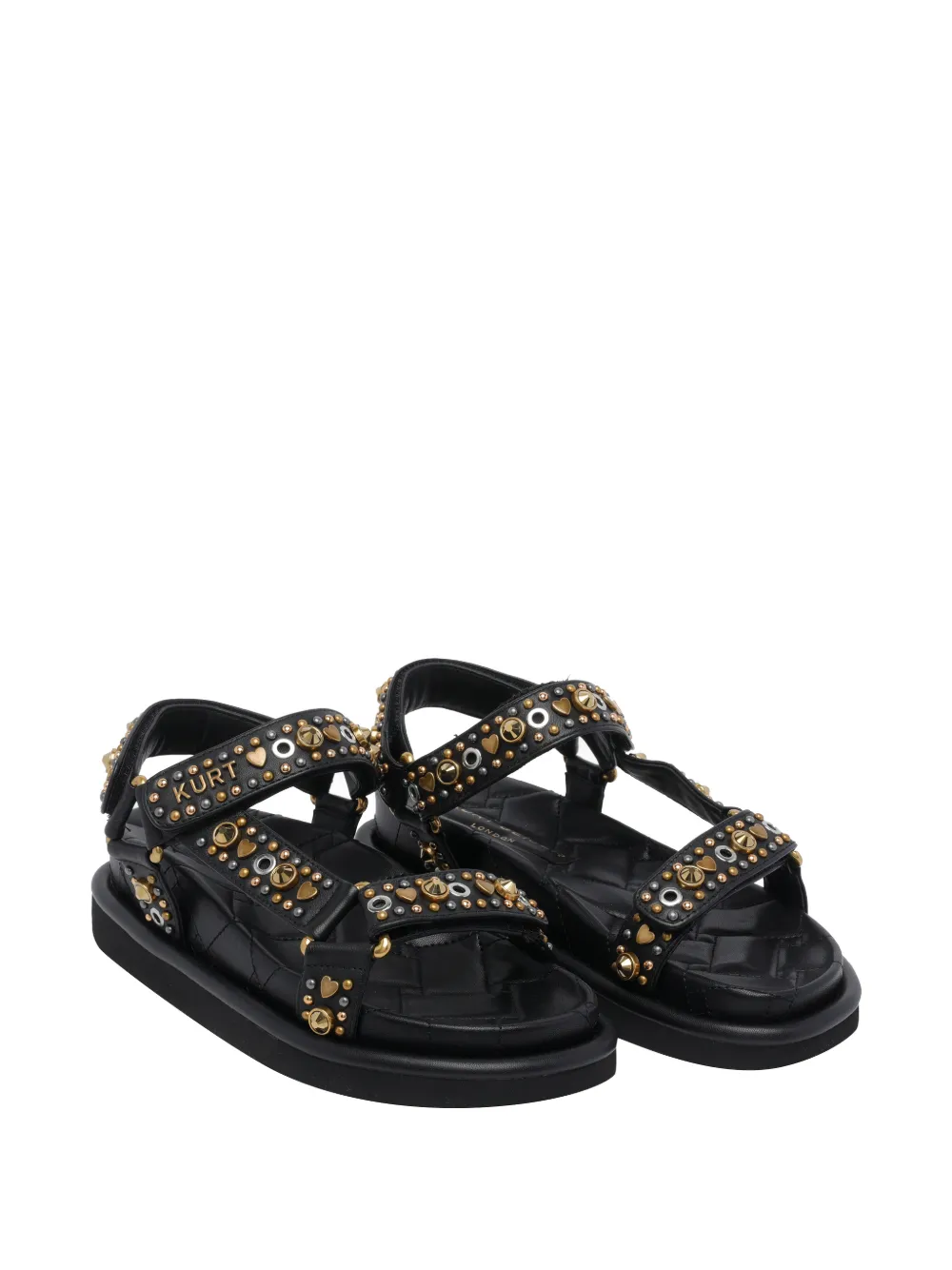 Kurt Geiger London Orson stud-embellished sandals Zwart