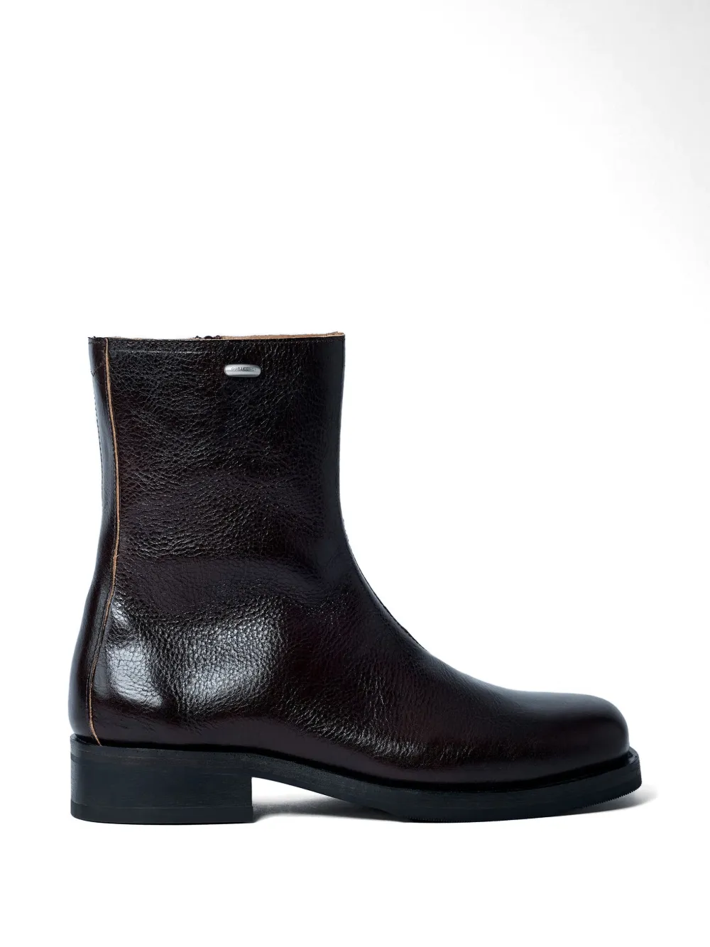 OUR LEGACY side-zip leather boots - Braun