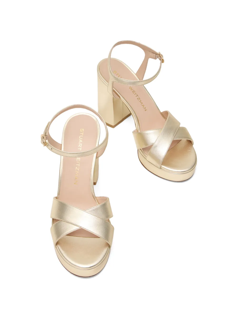Stuart Weitzman 11cm Dayna sandals Goud