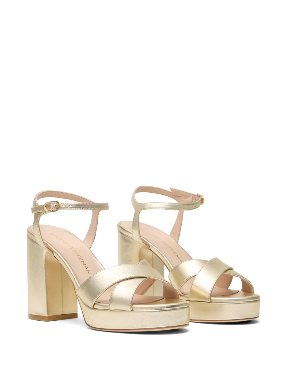 Stuart Weitzman 11cm Dayna sandals Goud
