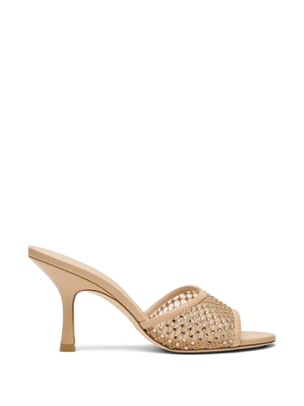Stuart Weitzman 8.5cm Bareitall Mules in Neutrals