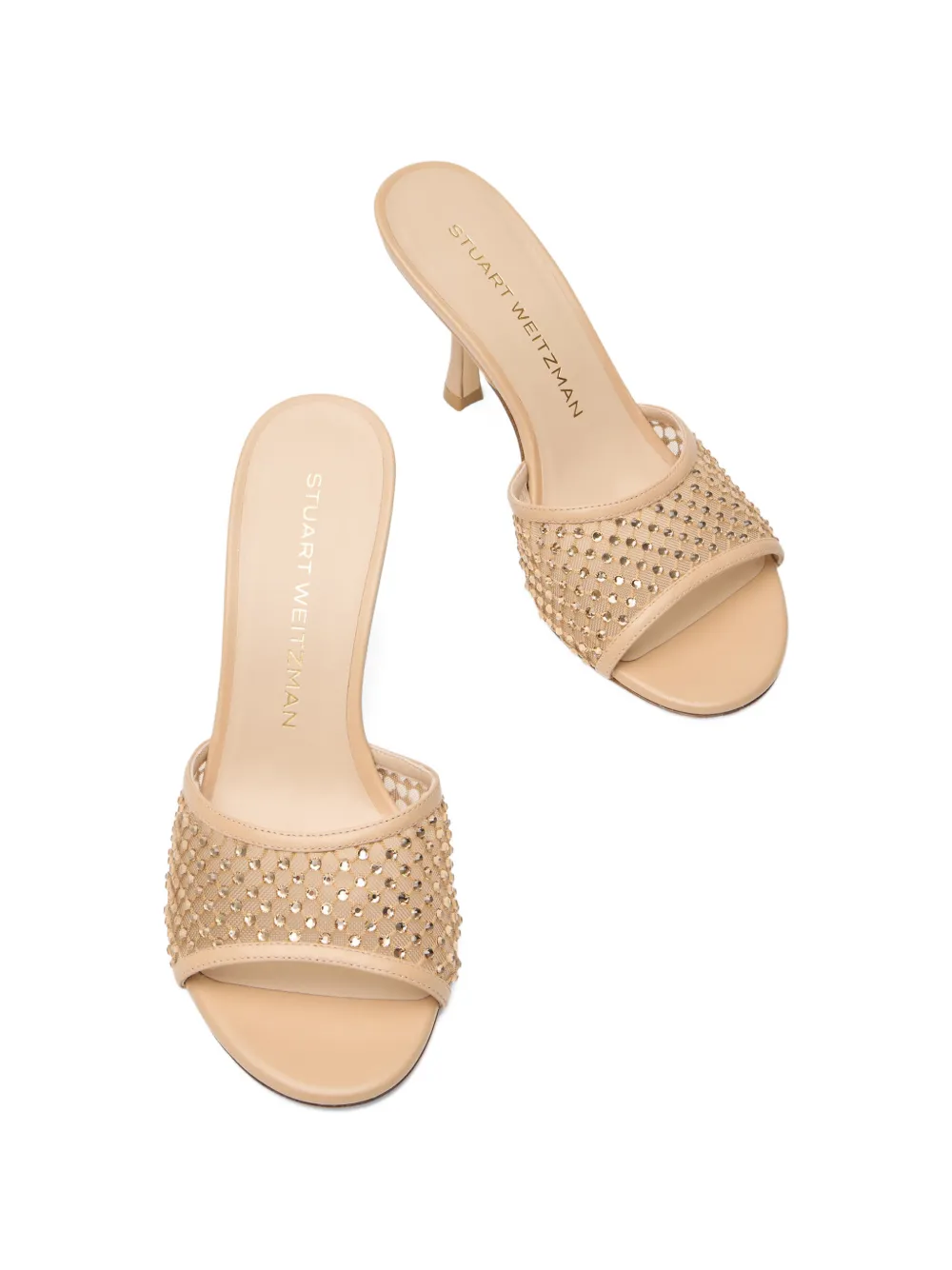 Stuart Weitzman 8.5cm Bareitall mules Beige