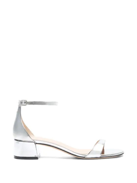 Stuart Weitzman Nudist Block 35 leather sandals