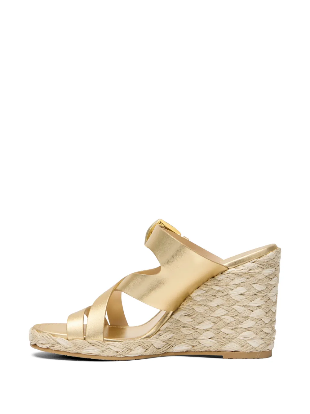Stuart Weitzman 8.5cm Sai mules Goud