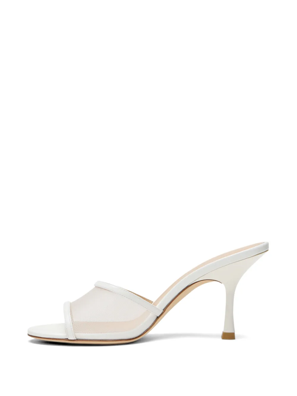 Stuart Weitzman 8.5cm Bareitall mules Wit