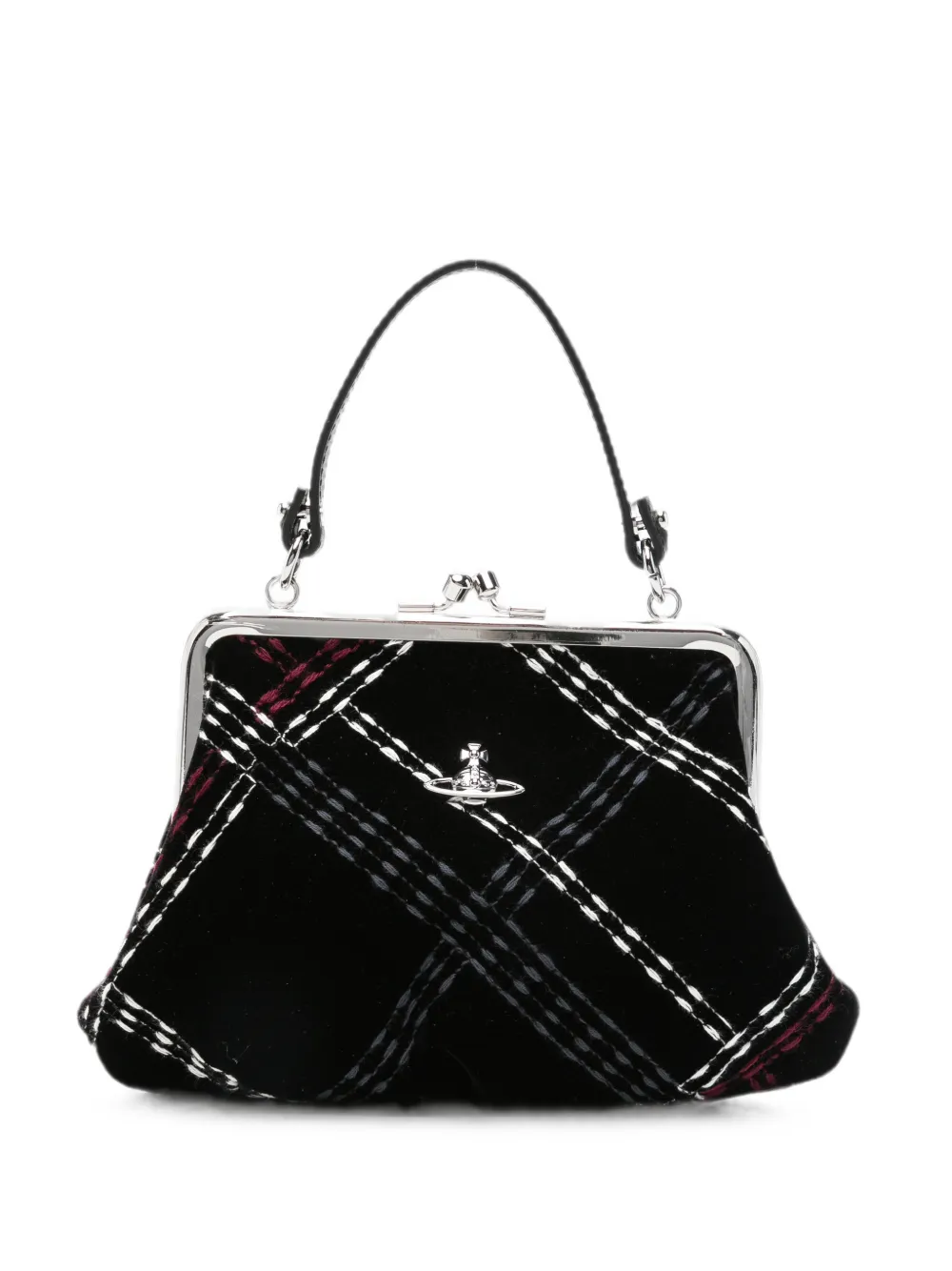 Vivienne Westwood Granny check mini bag - Nero