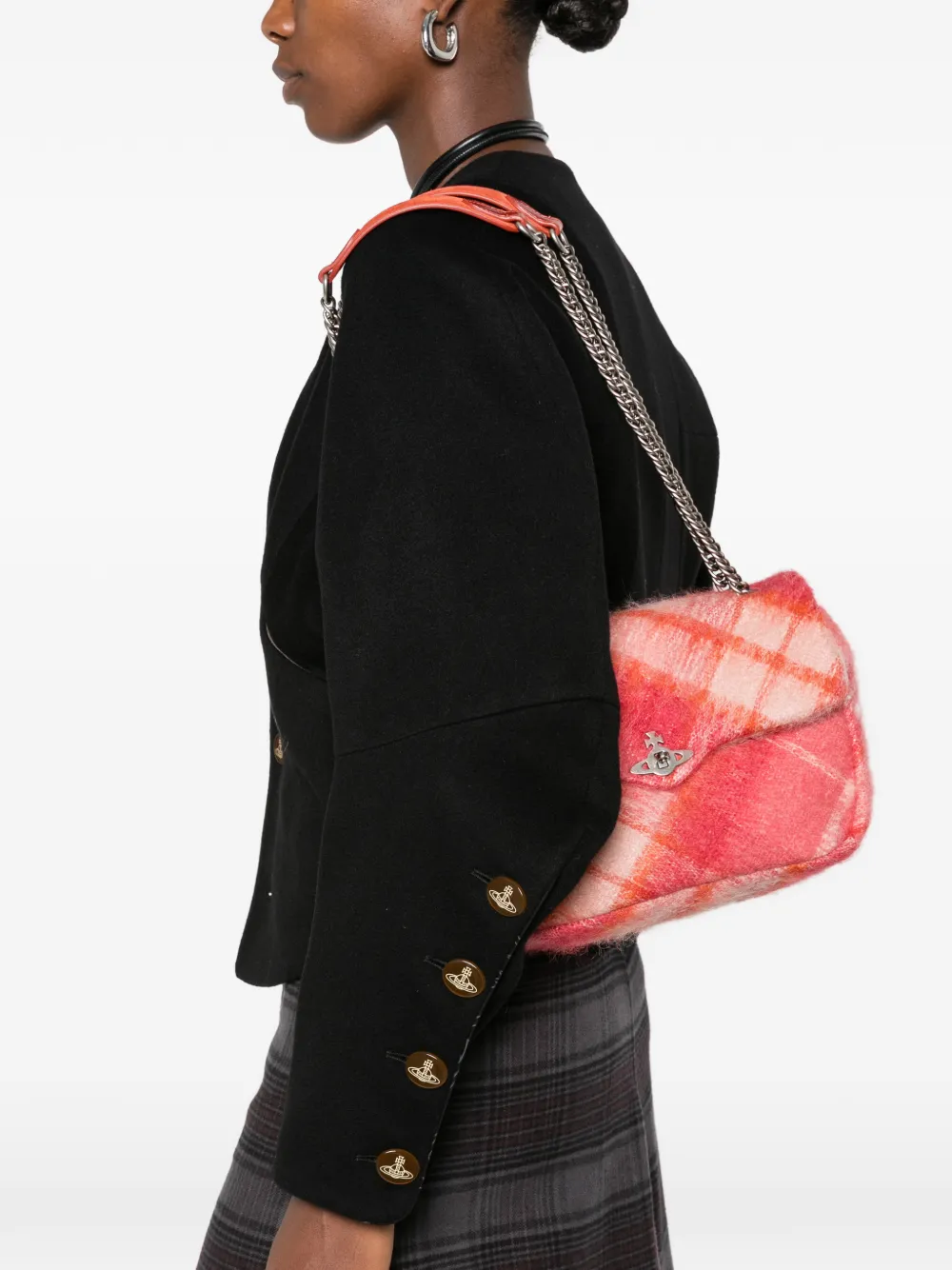 Vivienne Westwood Medium Anita schoudertas Roze