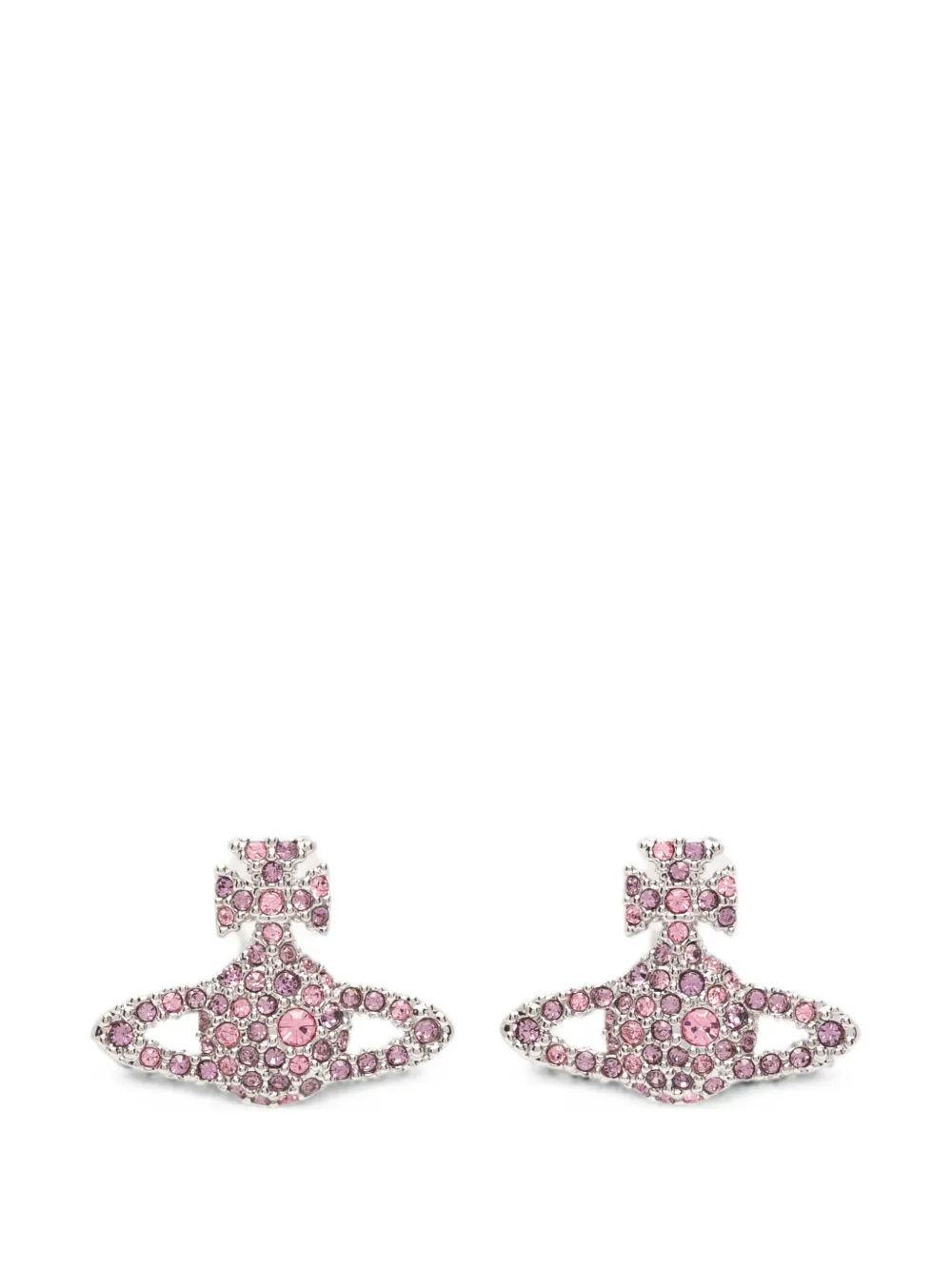 Vivienne Westwood Grace Bas Relief stud earrings - Argento