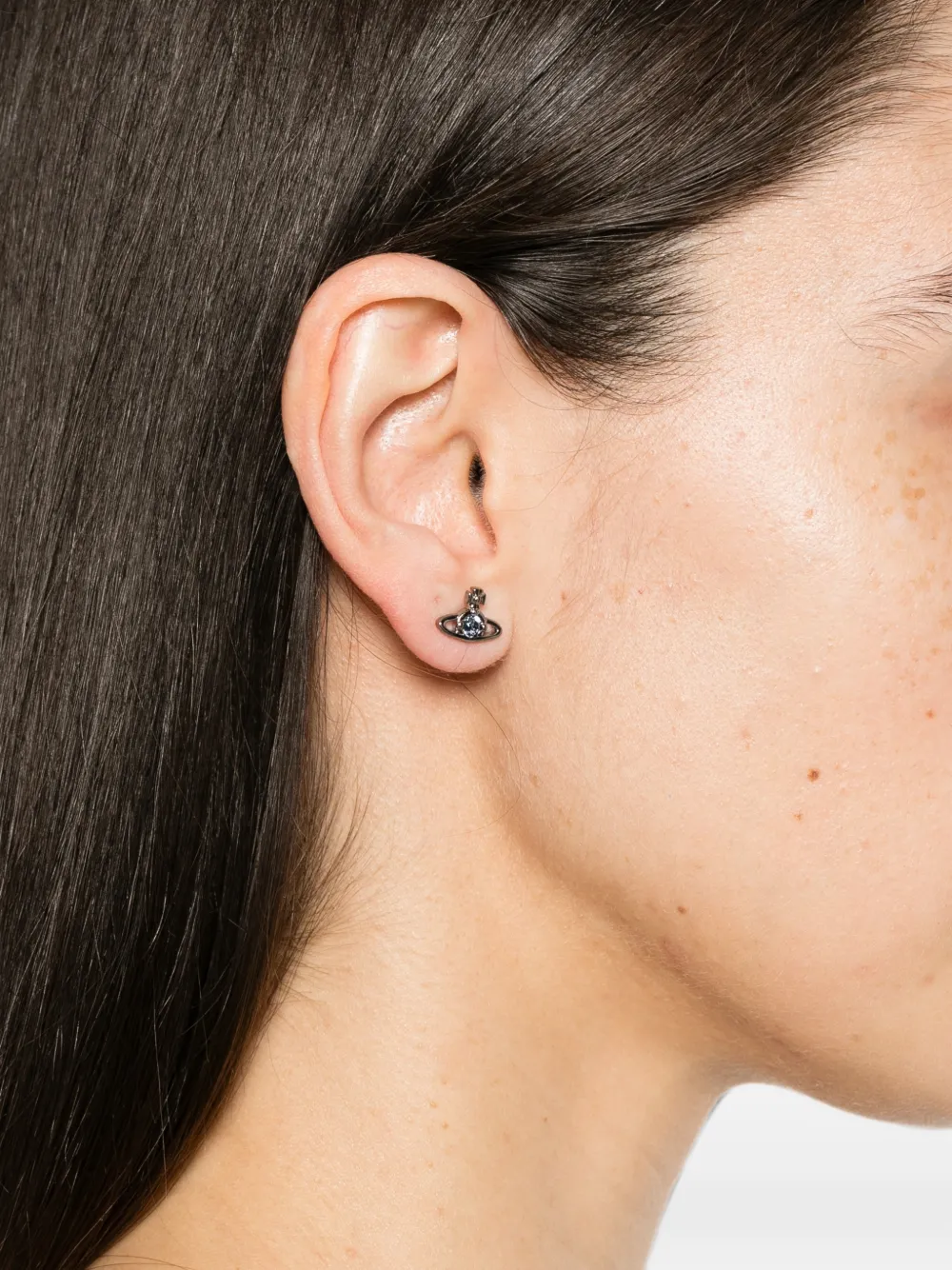 Vivienne Westwood Nano Solitaire Orb Earrings | Black | FARFETCH