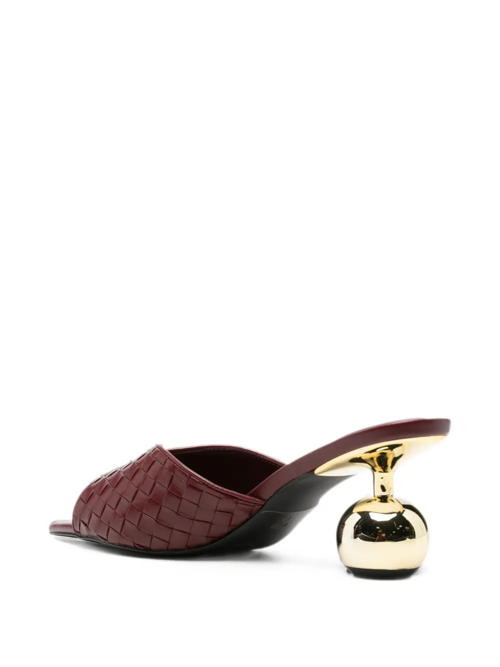 JW Pei Ellie braided sphere-heel sandals Rood