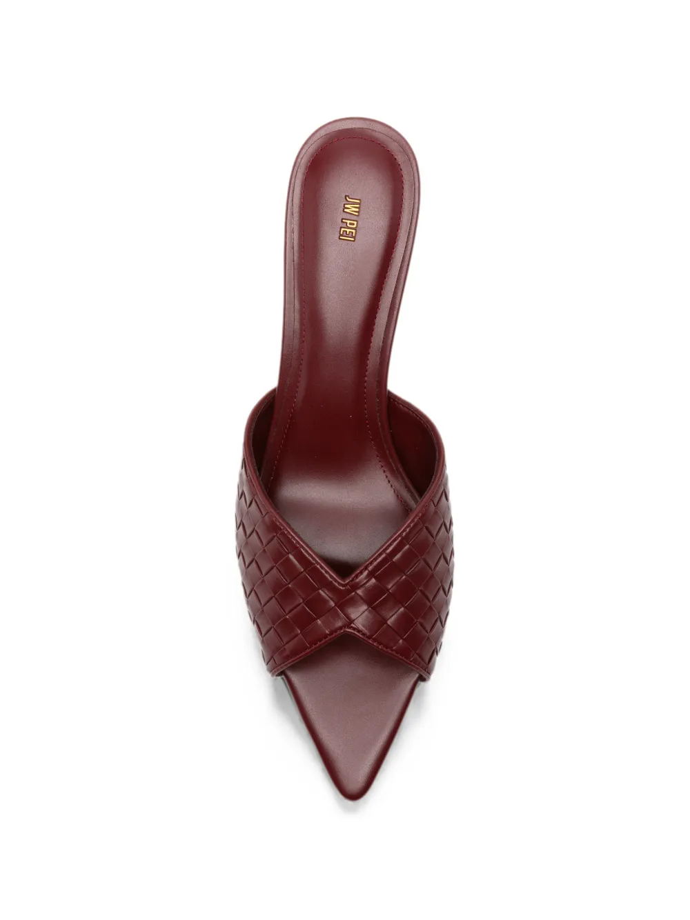 JW Pei Ellie braided sphere-heel sandals Rood